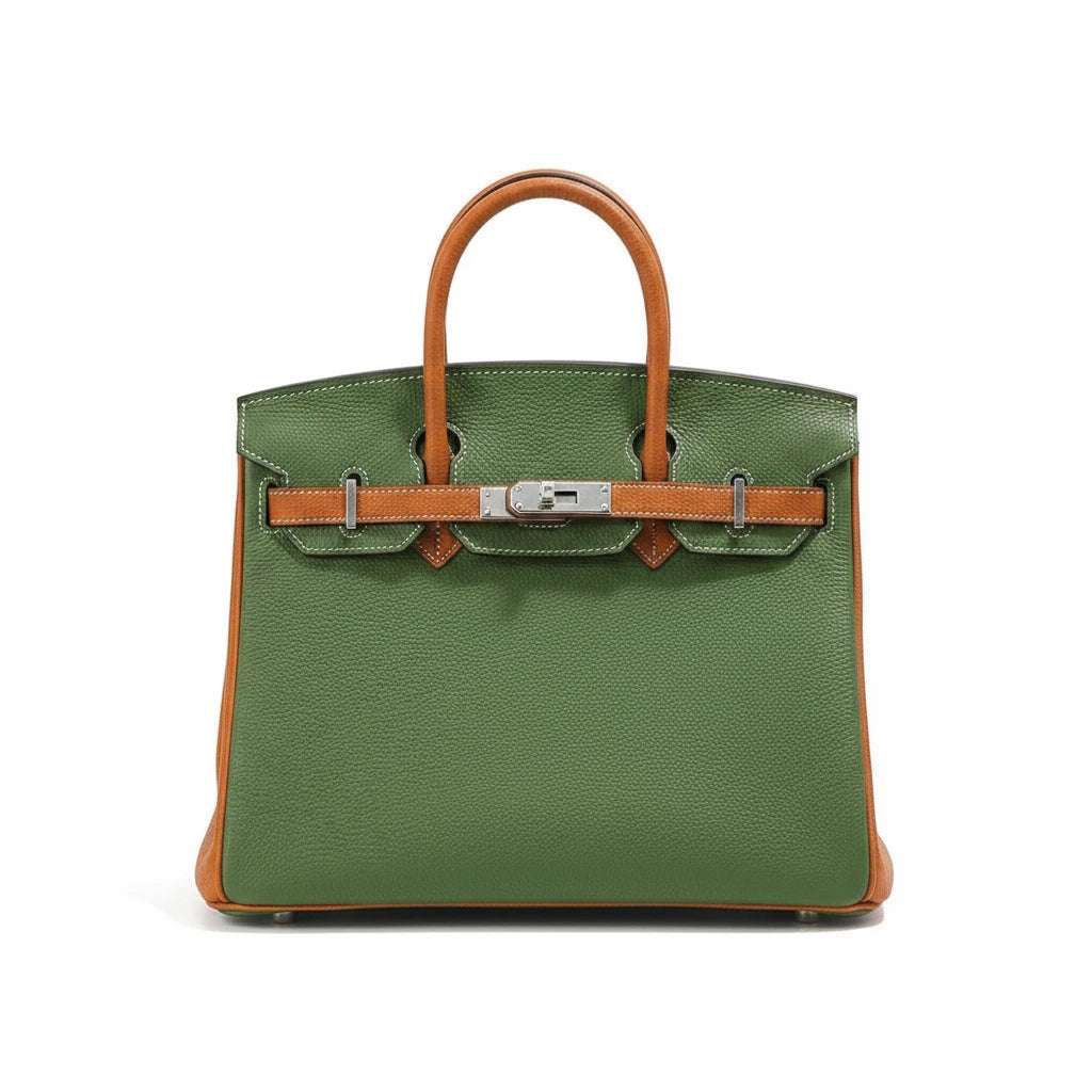 LALUVA Warkin Bags Genuine Leather Two Tone