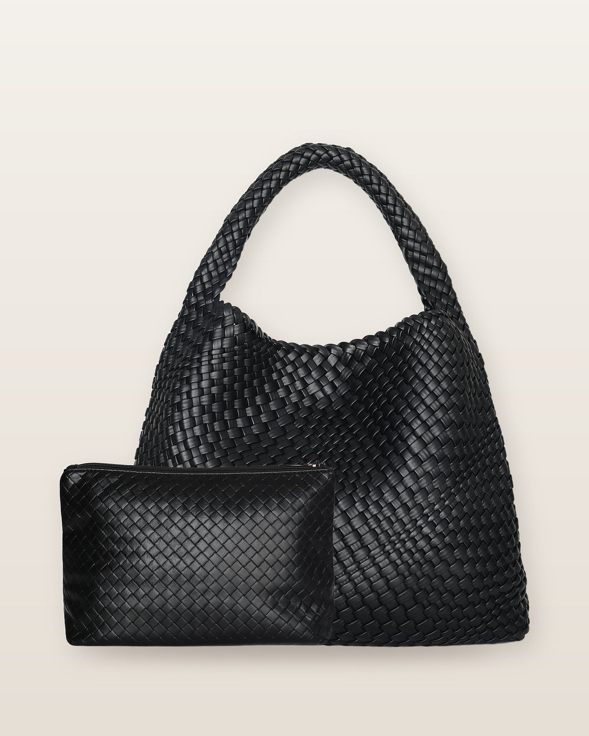 Rhea Woven Slouchy Hobo Bag