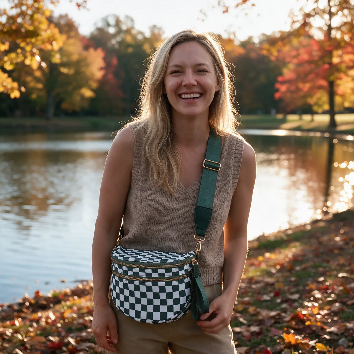Lumi Bum Bag (Checkered)
