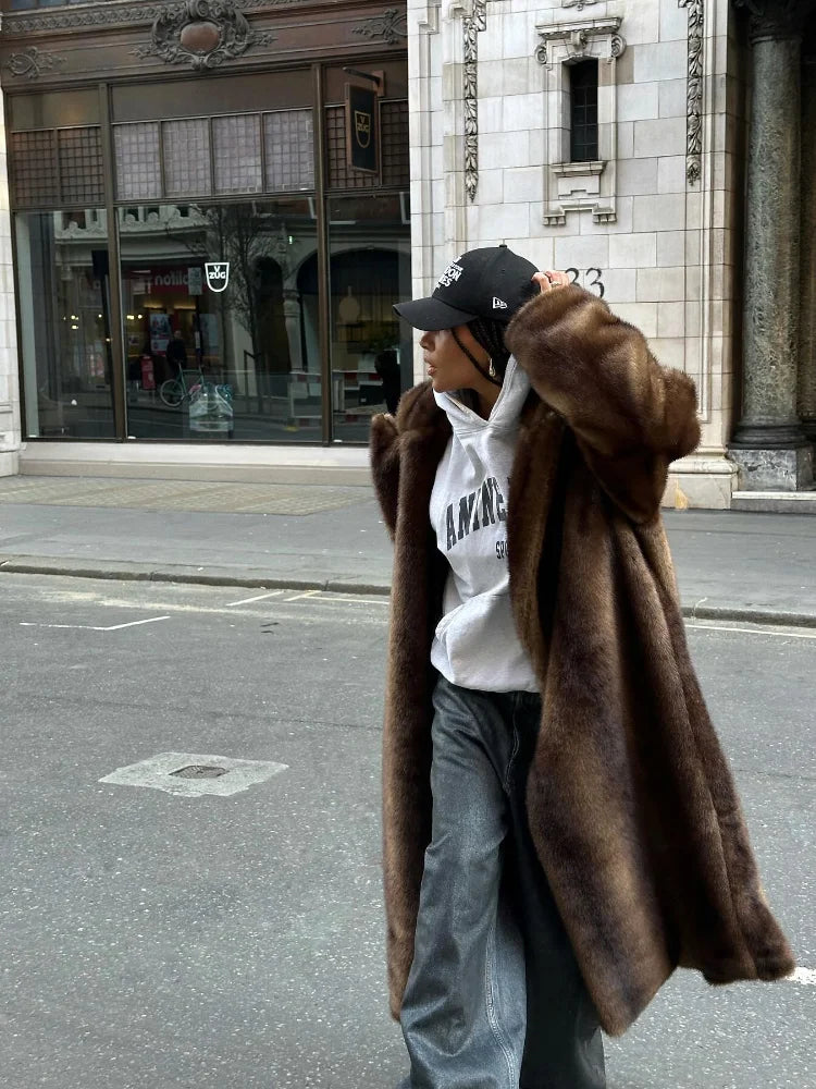 Elsa Faux Fur Maxi Coat