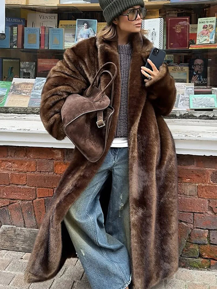 Elsa Faux Fur Maxi Coat