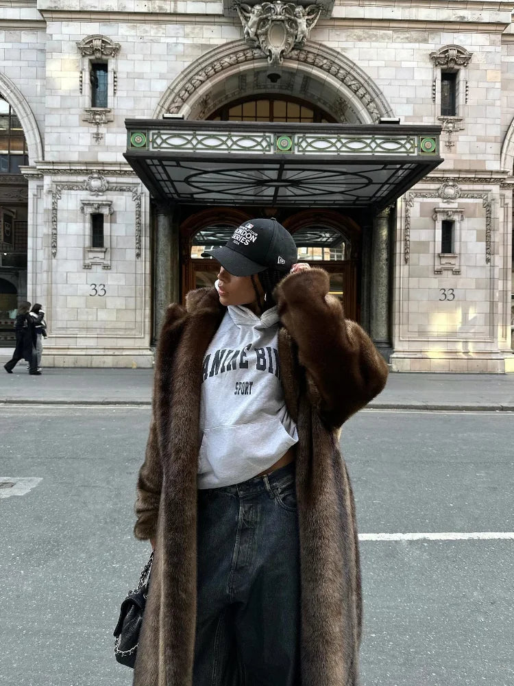 Elsa Faux Fur Maxi Coat