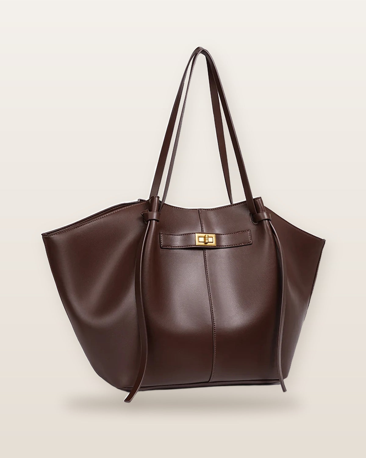 Vera Winged Turn Lock Tote Bag