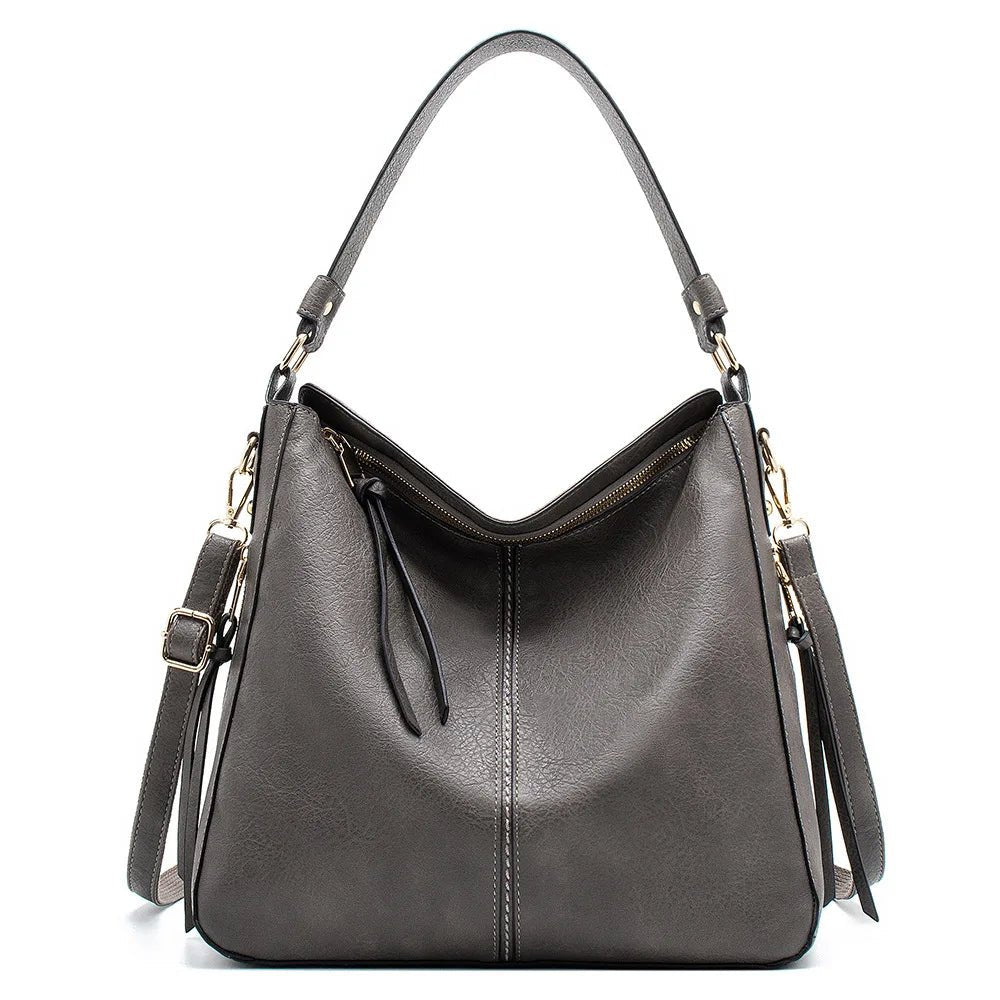 Ava Classic Multi-Compartment Hobo Bag - Laluva