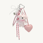 Bear Plush Bag Charm Pink - Laluva