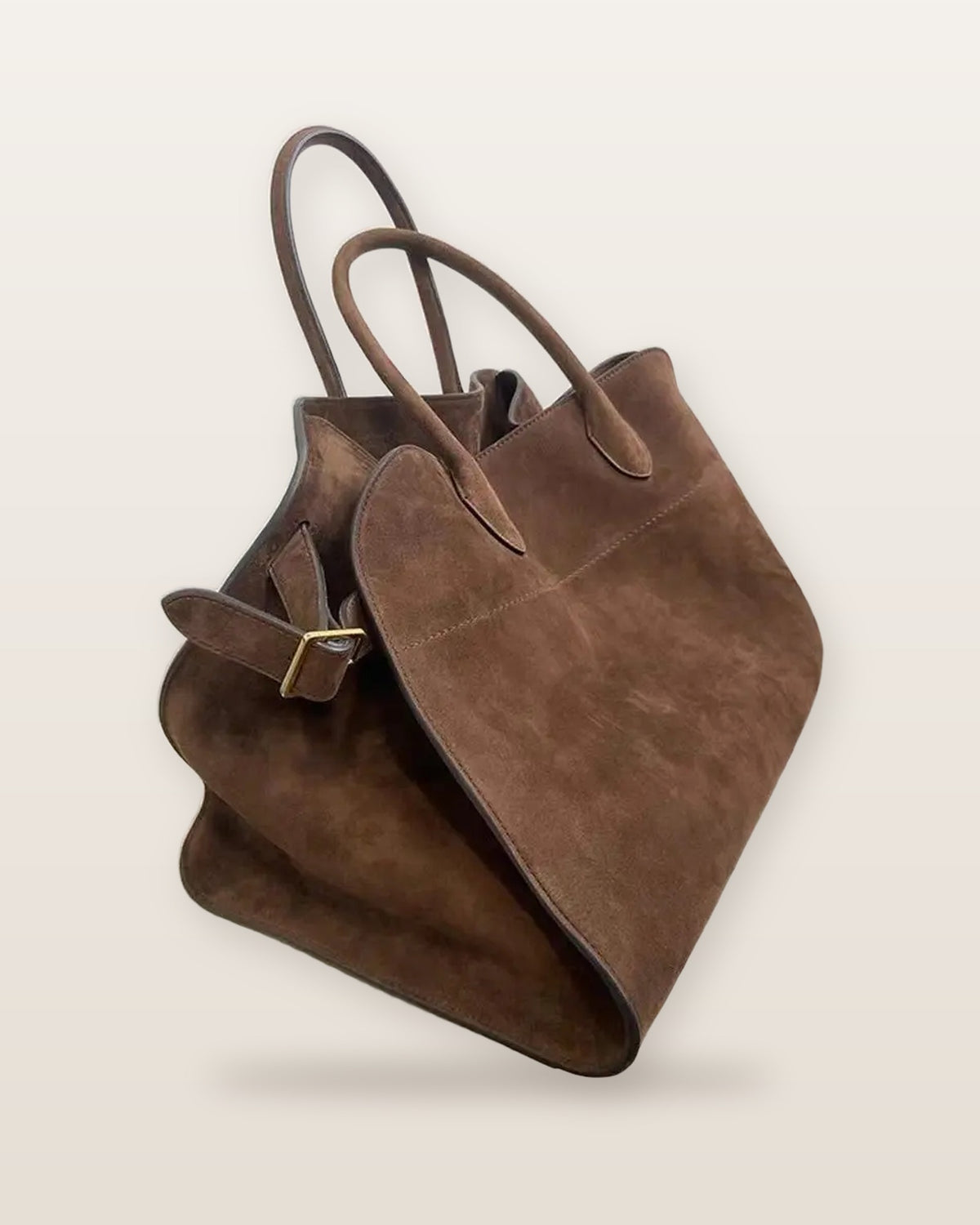 Nadia Faux Suede Slouchy Tote Bag