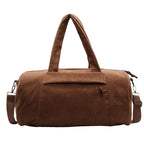 Cora Corduroy Barrel Duffle Bag - Laluva