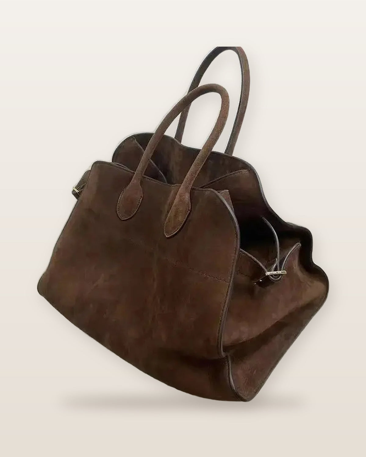 Nadia Faux Suede Slouchy Tote Bag