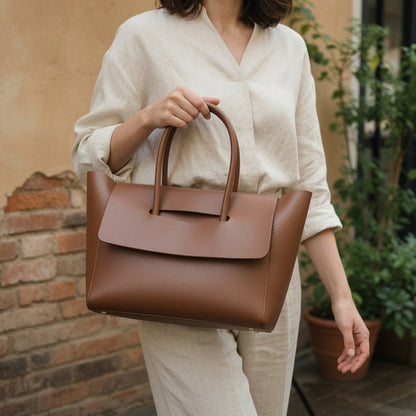 Eliana Vegan Leather Tote Bag - Laluva