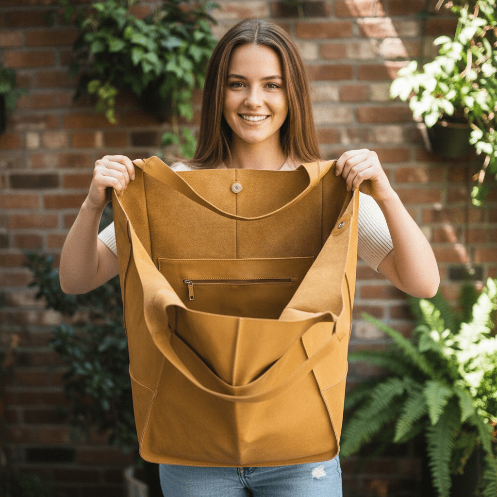 Elina Vintage oversized tote bag - Laluva
