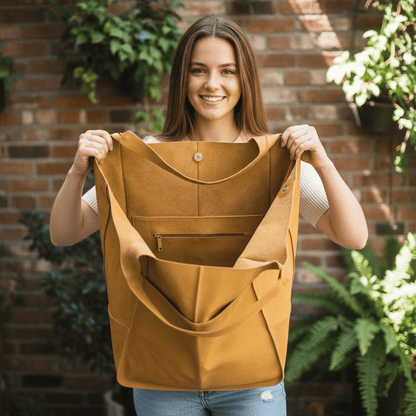 Elina Vintage oversized tote bag - Laluva
