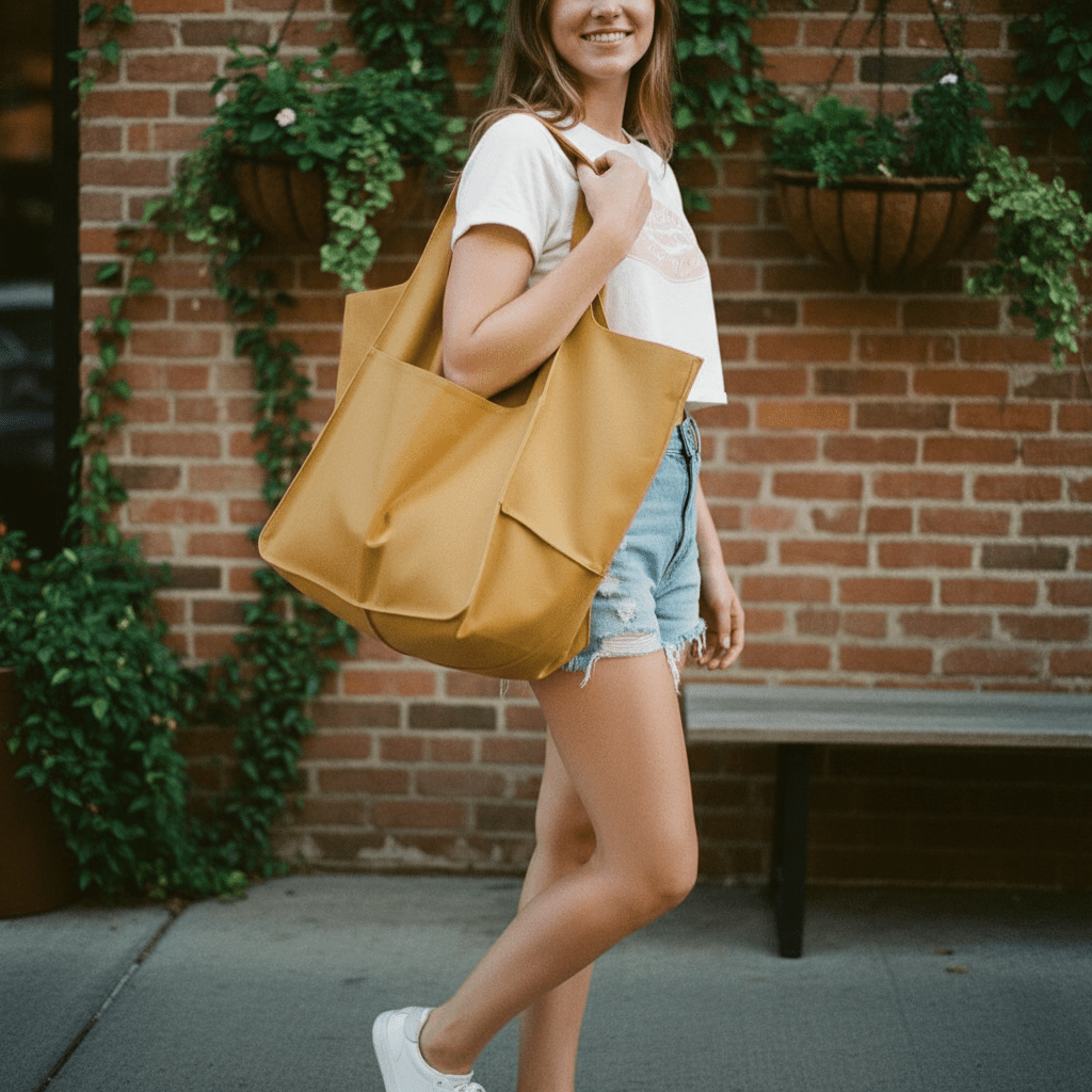 Elina Vintage oversized tote bag - Laluva