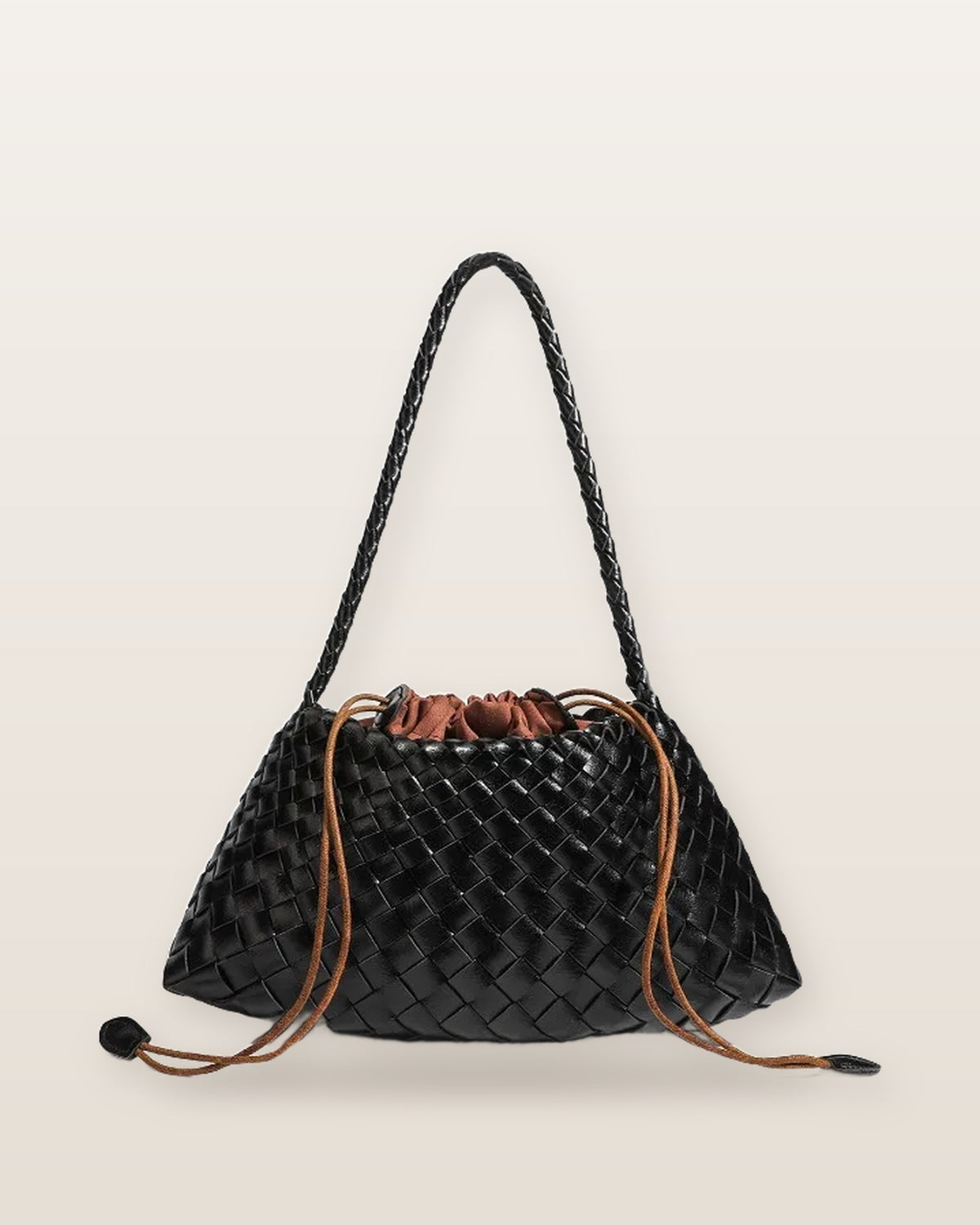 Elodie Woven Crescent Shoulder Bag