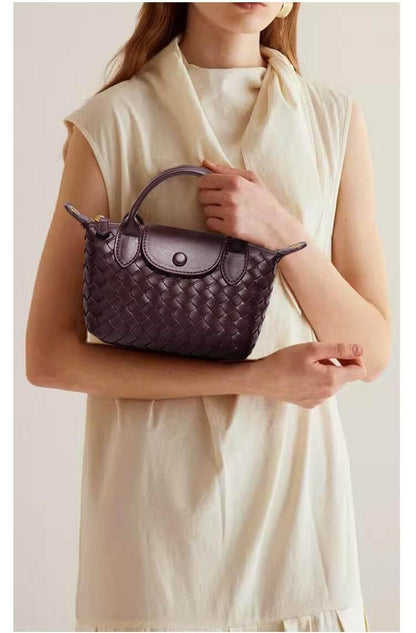 Kenia Woven mini crossbody bag
