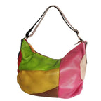 Greta Patchwork Leather Hobo Bag - Laluva