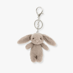 Handmade sheepskin bunny bag charm - Laluva