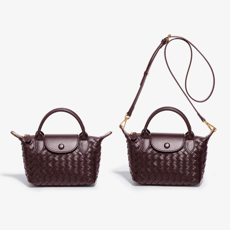 Kenia Woven mini crossbody bag - Laluva