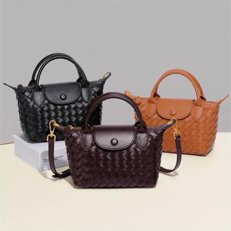 Kenia Woven mini crossbody bag - Laluva