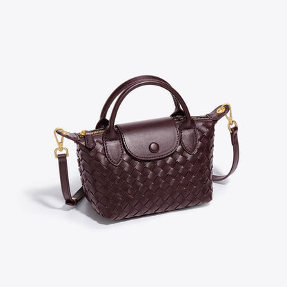 Kenia Woven mini crossbody bag - Laluva