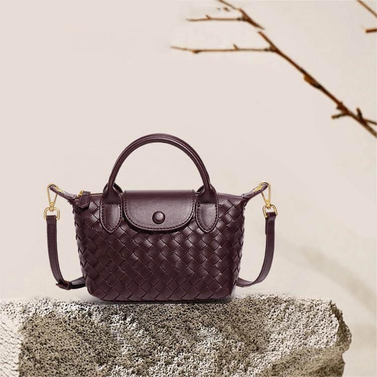 Kenia Woven mini crossbody bag - Laluva