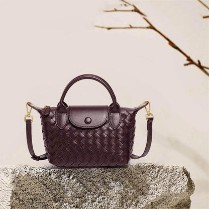 Kenia Woven mini crossbody bag - Laluva