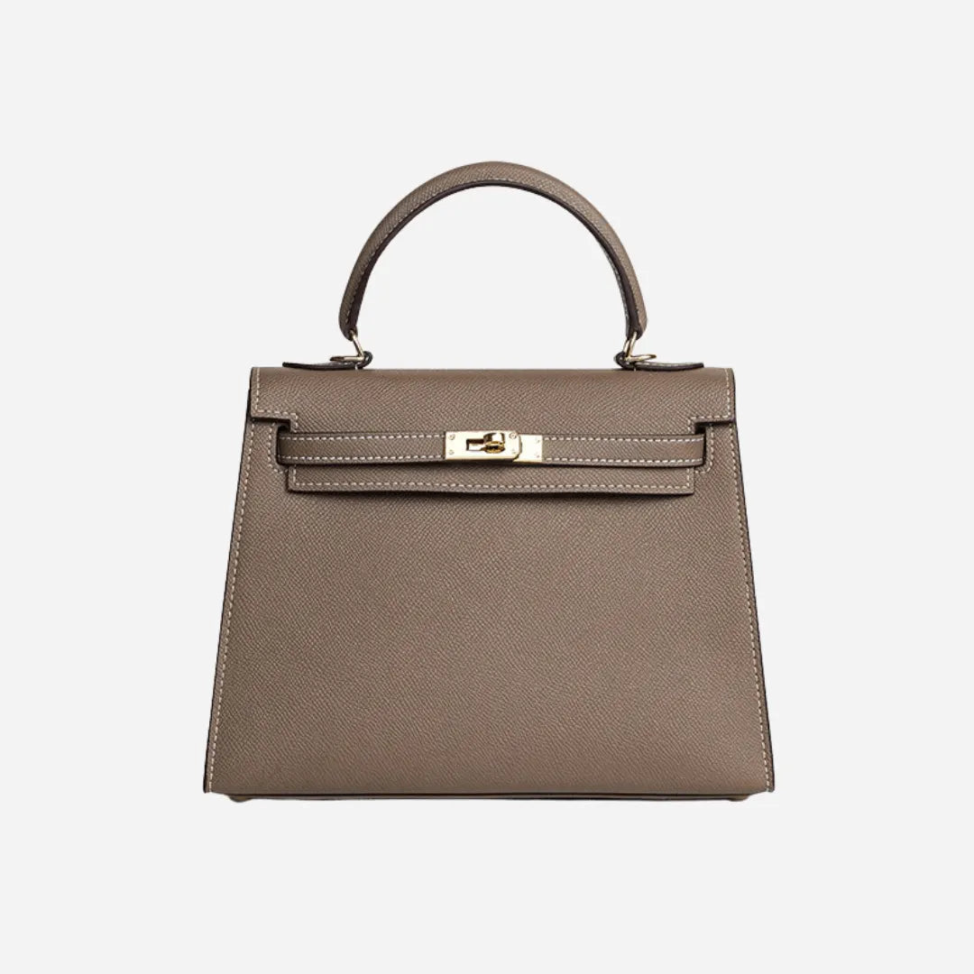 LALUVA - Kally Leather Bag Khaki - Laluva