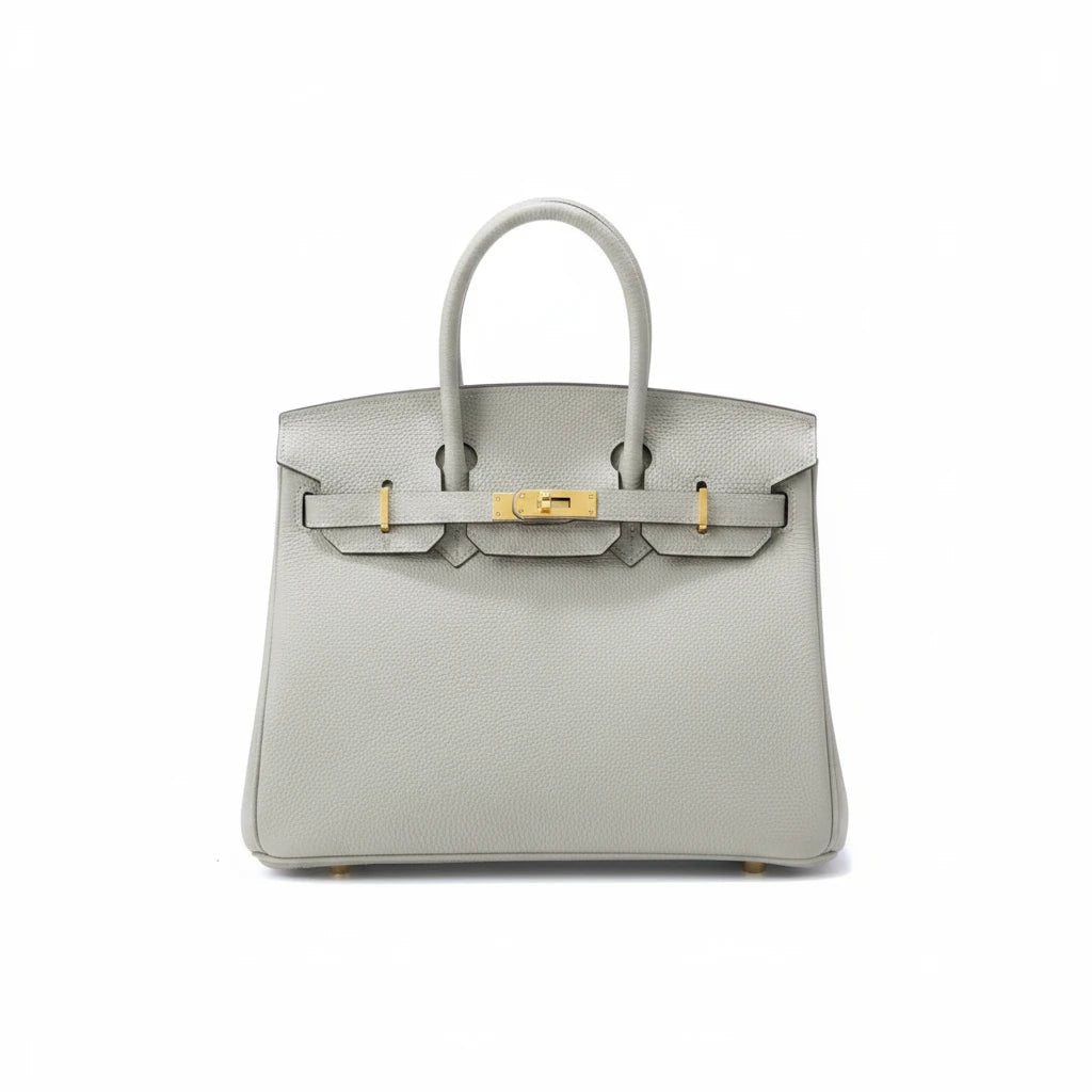 LALUVA Warkin Bags Genuine Leather Pearl Ash