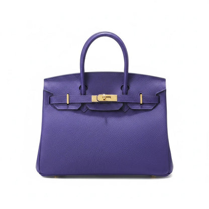 LALUVA Warkin Bags Genuine Leather Purple
