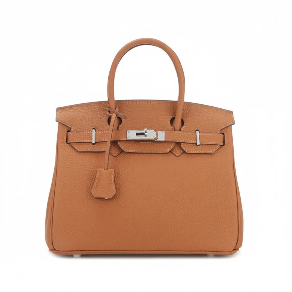 LALUVA Warkin Bags Genuine Leather Silver Hardware Bronze