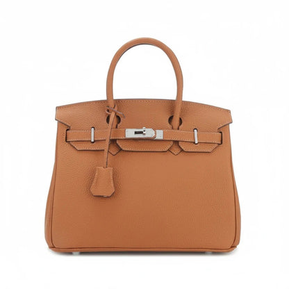 LALUVA Warkin Bags Genuine Leather Silver Hardware Bronze