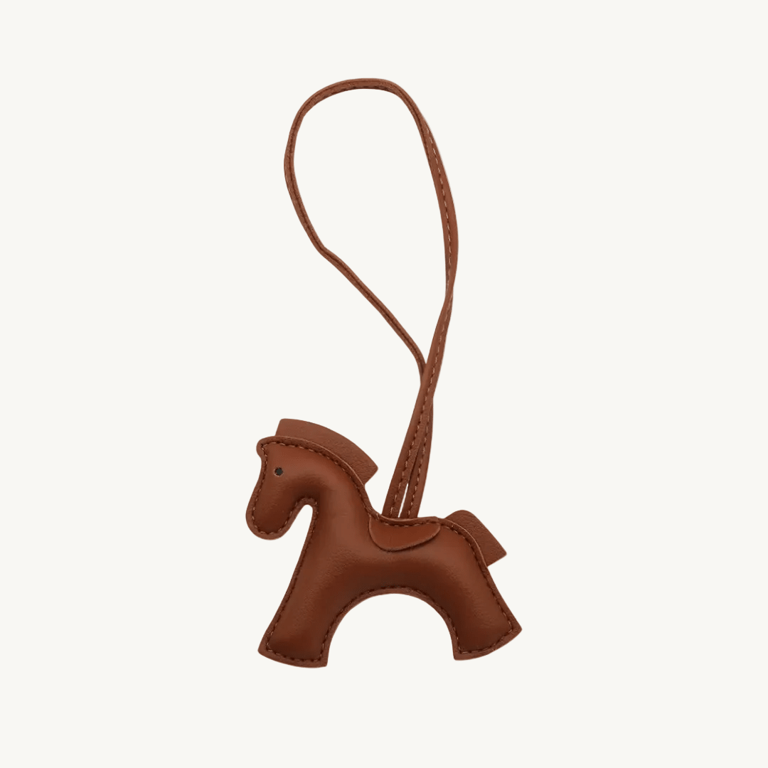 Leather Horse Charm Black - Laluva