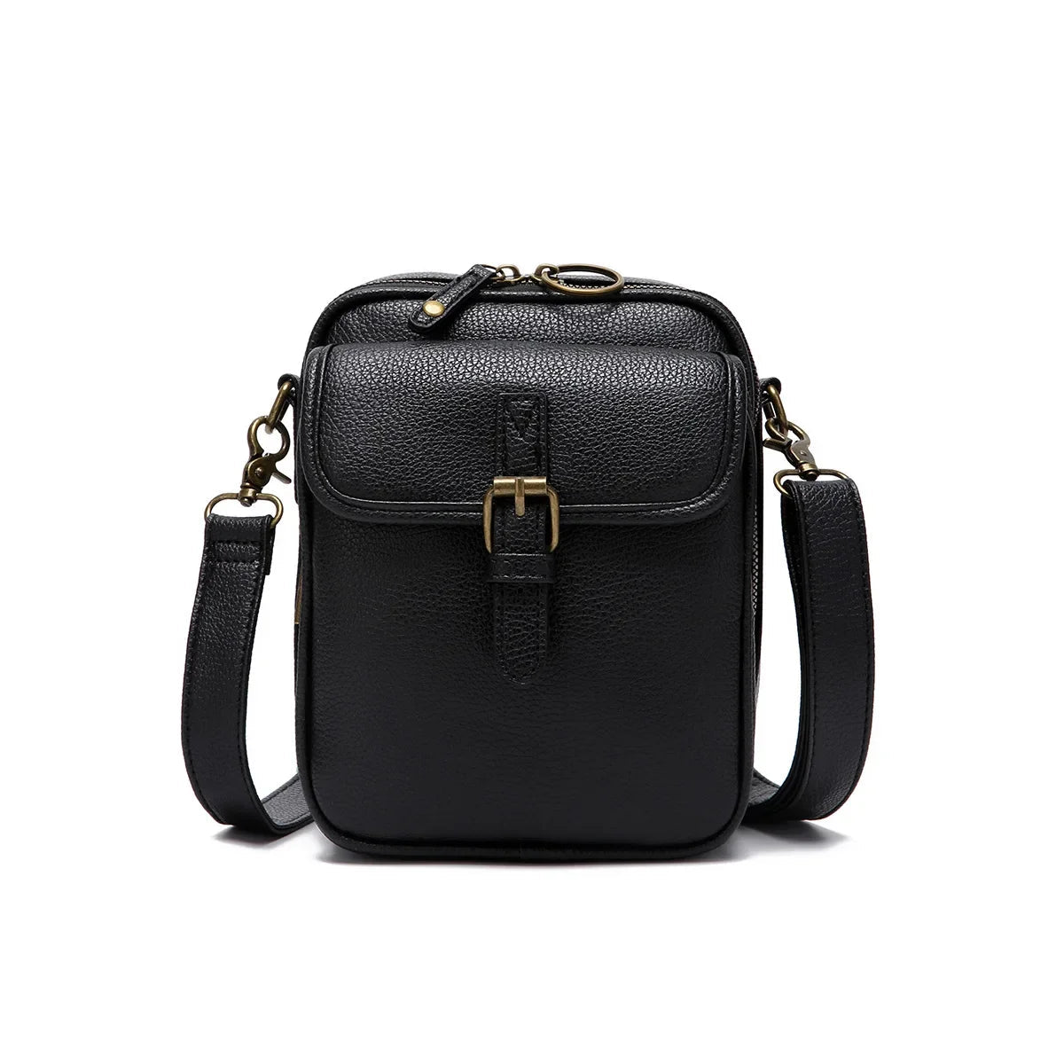 Lena Buckle-Flap Organizer Crossbody Bag - Laluva