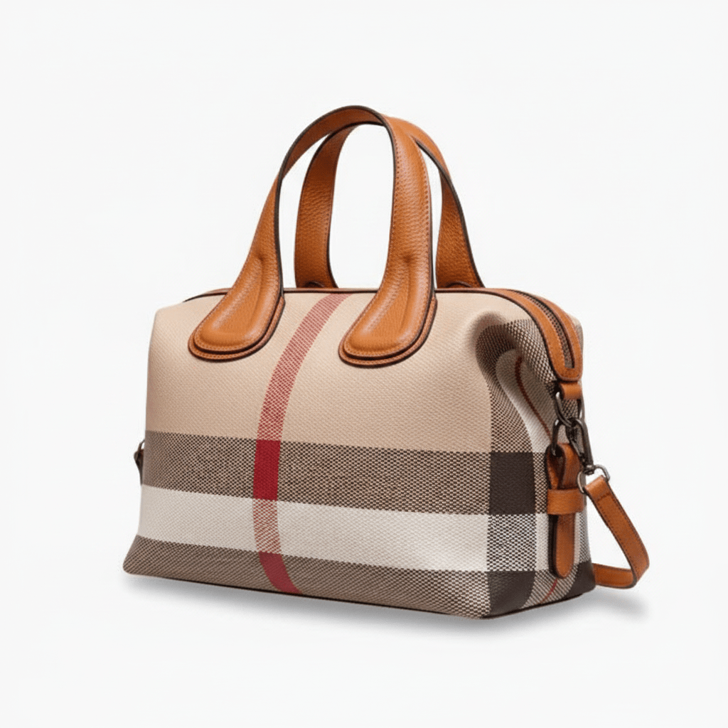 Leona Classic Plaid Handbag - Laluva