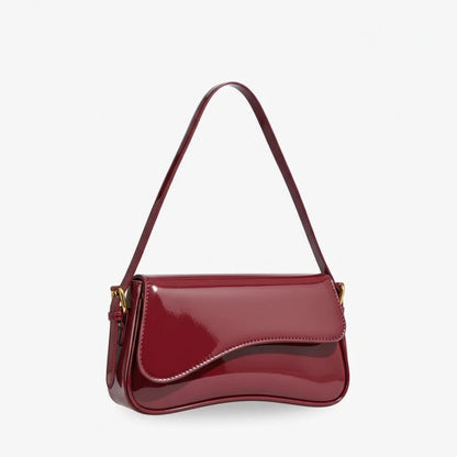Lexi Crossbody Bag Glossy Red - Laluva