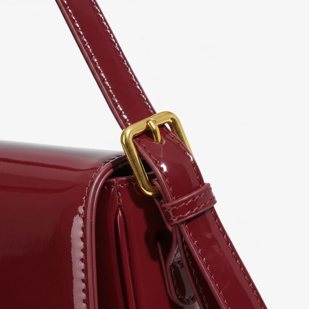 Lexi Crossbody Bag Glossy Red - Laluva