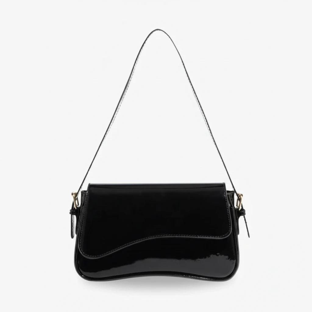 Lexi Crossbody Bag Glossy Black - Laluva