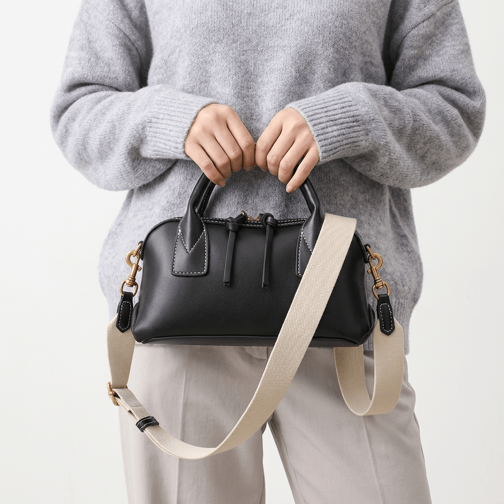 Lily Mini Bowling Top-Handle Bag - Laluva