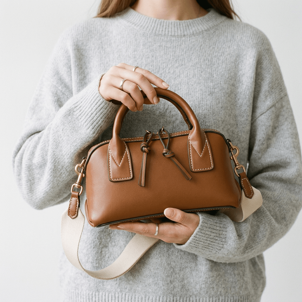 Lily Mini Bowling Top-Handle Bag - Laluva