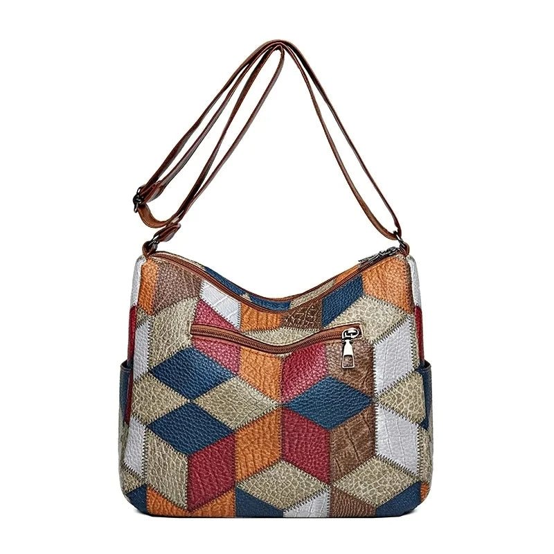 Marry Patchwork crossbody handbag - Laluva