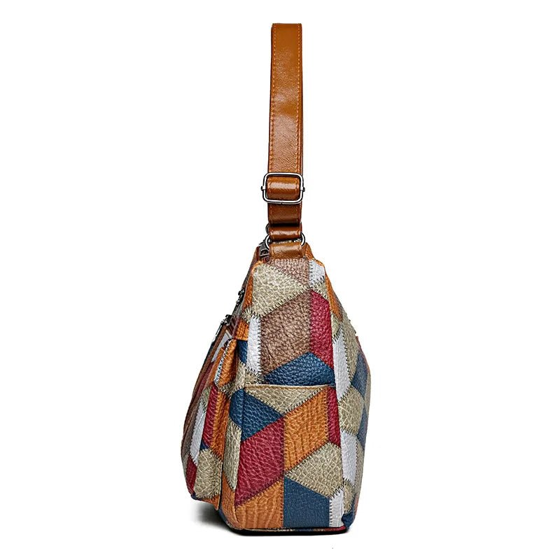 Marry Patchwork crossbody handbag - Laluva