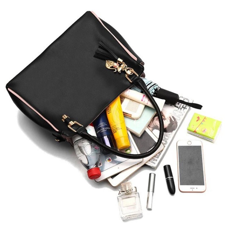 Mia Tassel Satchel Handbag - Laluva