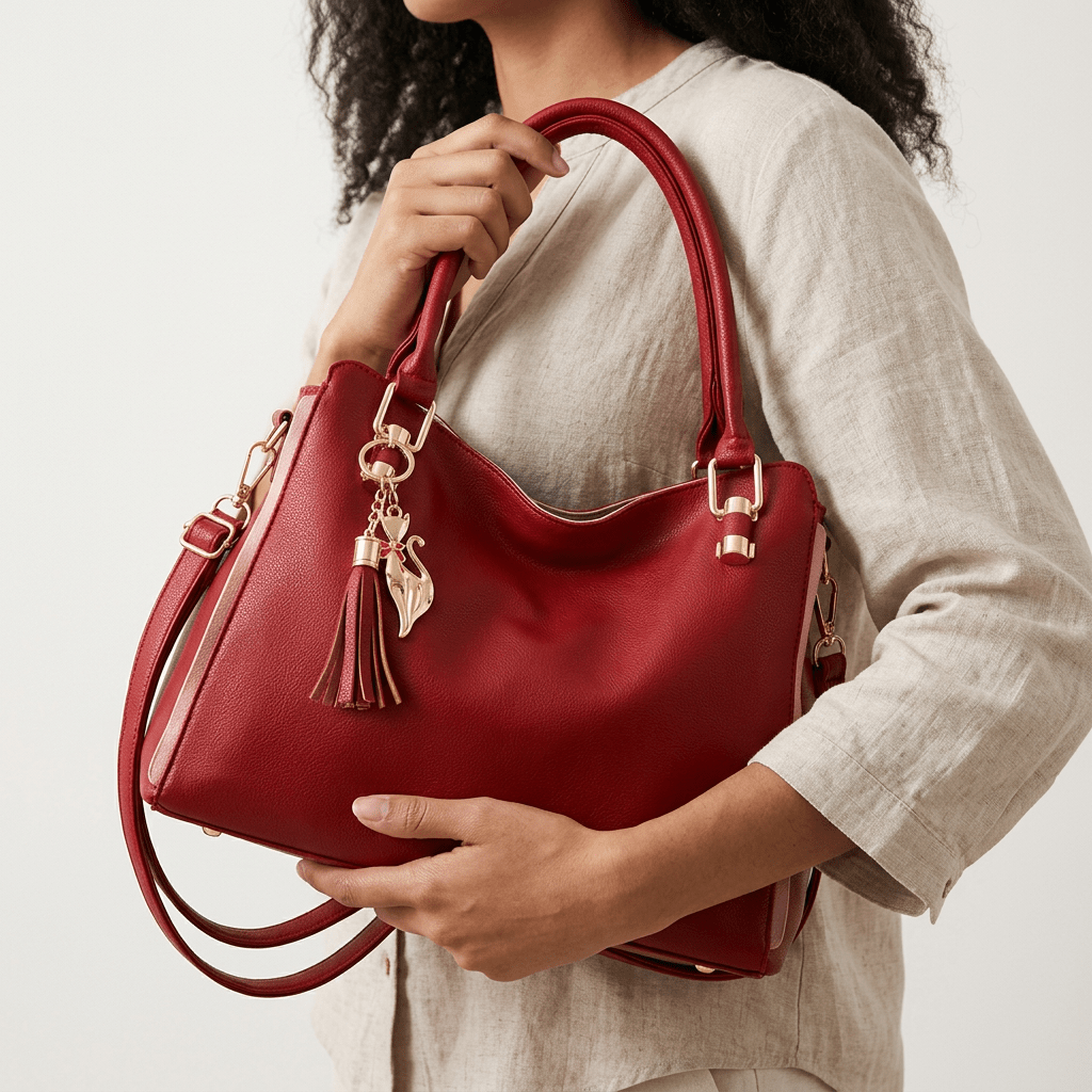Mia Tassel Satchel Handbag - Laluva