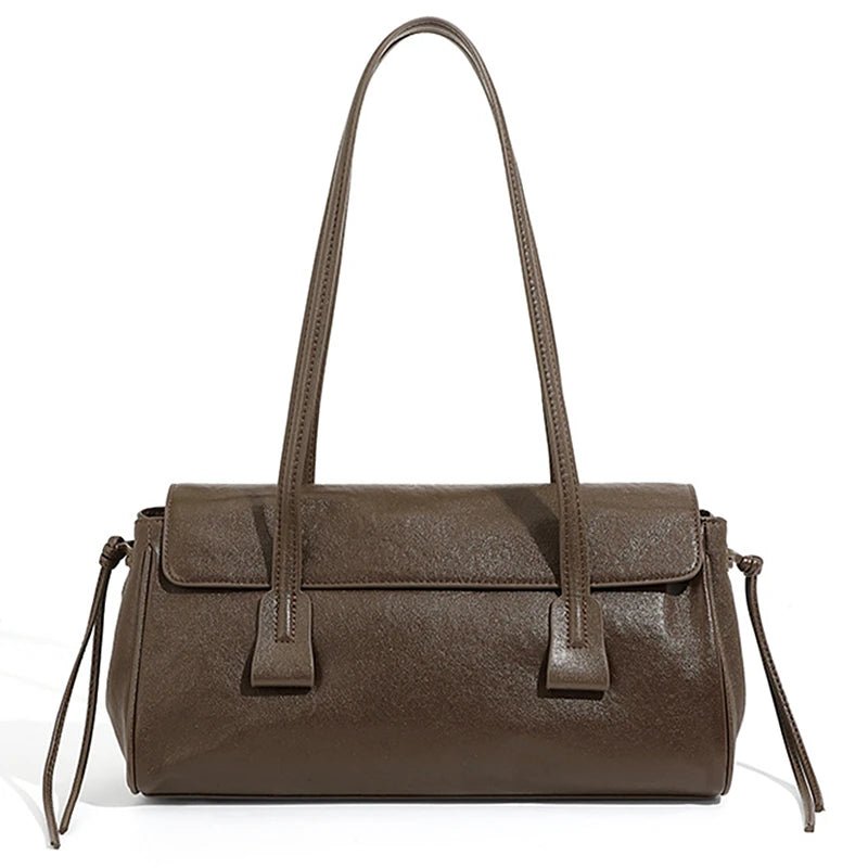 Nora Leather Baguette Bag