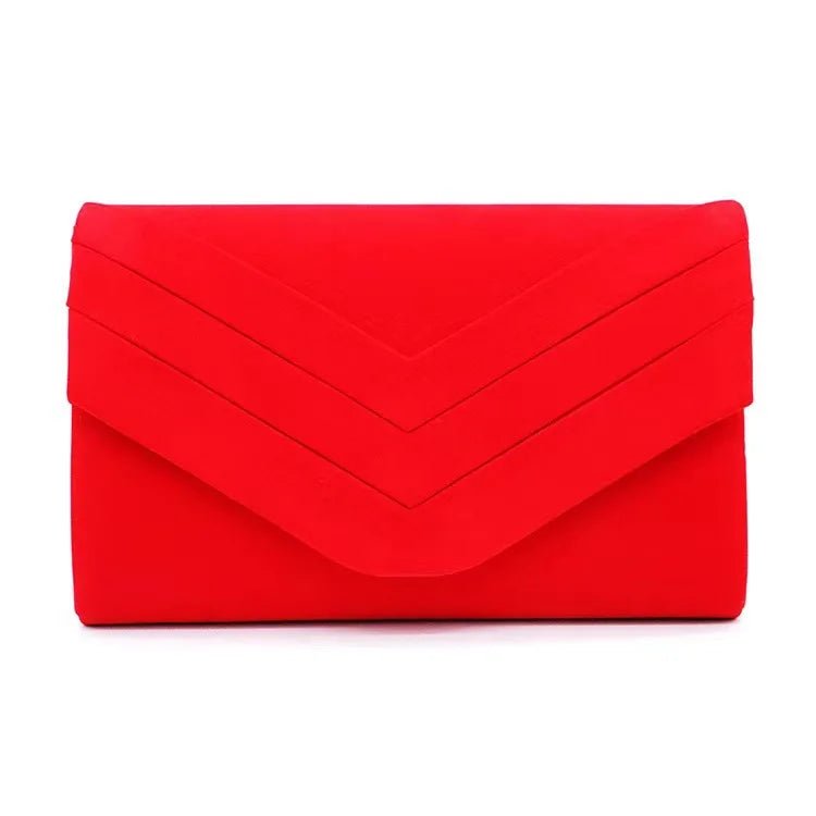 Odette Velvet Envelope Evening Bag - Laluva