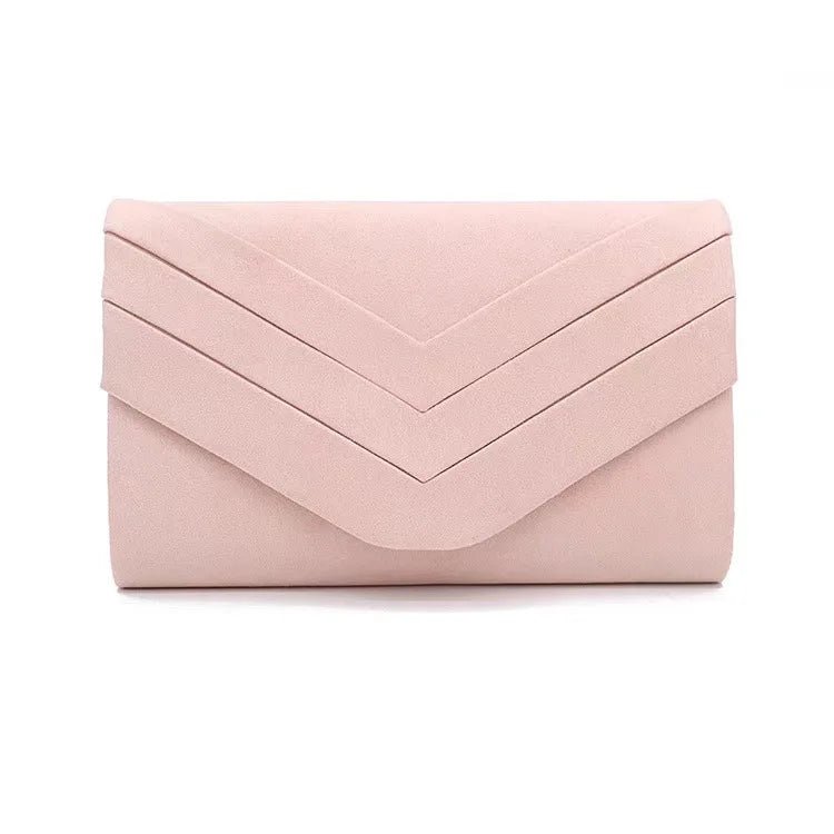 Odette Velvet Envelope Evening Bag - Laluva