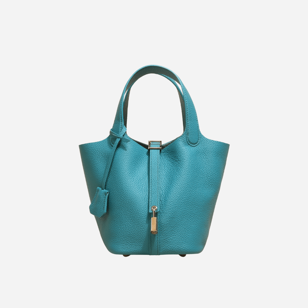 Picolle Leather Bag Turquiose - Laluva