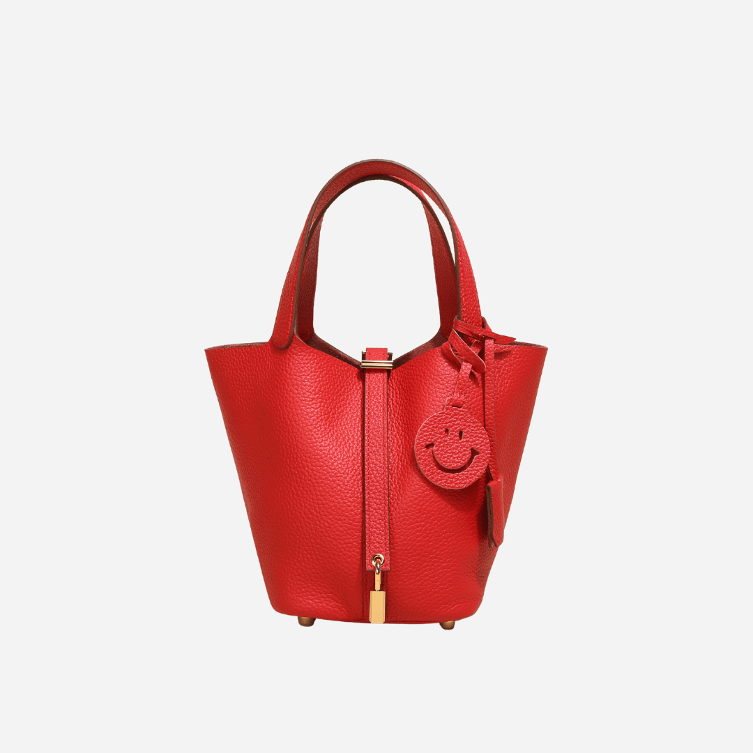 Picolle Leather Bag Red - Laluva