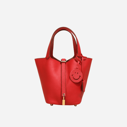 Picolle Leather Bag Red - Laluva