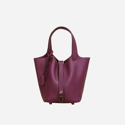 Picolle Leather Bag Deep Purple - Laluva
