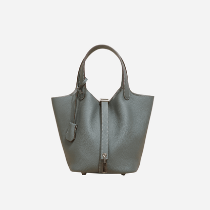 Picolle Leather Bag Pearl Blue - Laluva